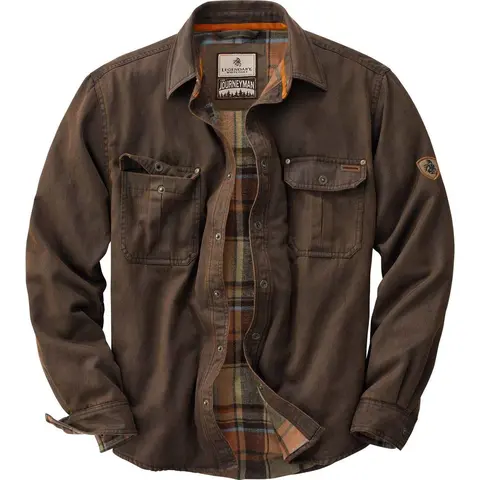 Men's Journeyman Flannel Lined Shirt Jacket - 1