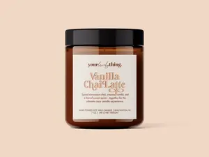 Vanilla Chai Latte | Candle Decor Fragrance Cozy Jar