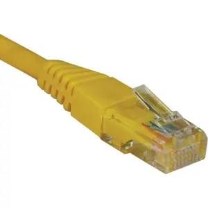 Tripp Lite 15ft Cat5e - Cat5 350mhz Snagless Patch Cable Rj45 M-m Yellow 15 - N001-015-YW