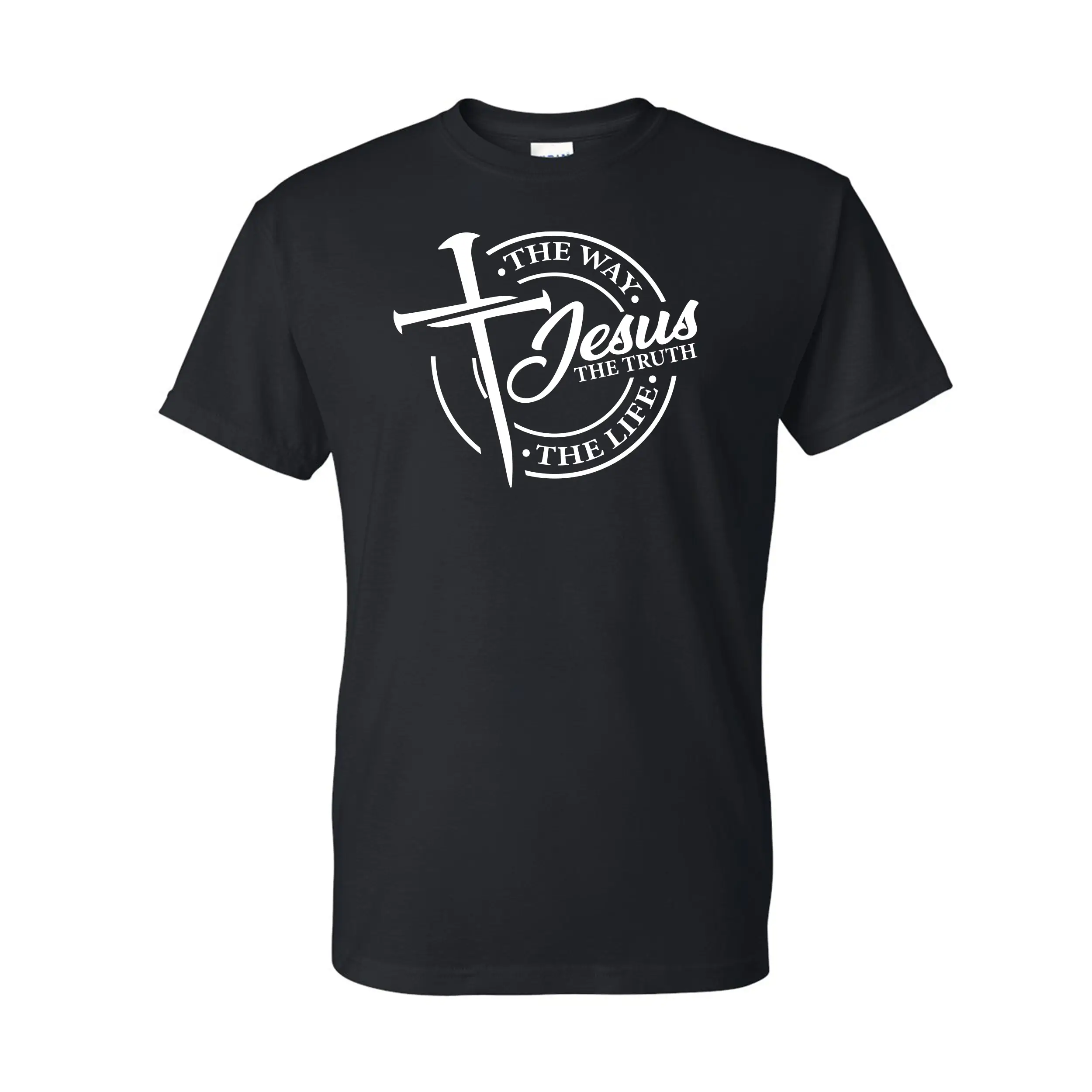 Jesus, The Way. The Truth. The Life. T-Shirt Casual Breathable