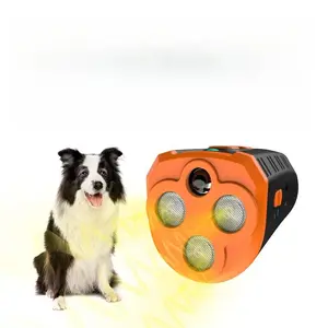 1 Handheld Dog Trainer with Wrist Strap, Ultrasonic Bark Stopper, Silent Pet Trainer, Portable Dog Repellent Tool with LED Light, Outdoor Pet Training Supplies, Dog and Cat Accessories