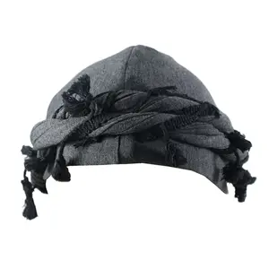 Silk Satin Lined Turban Set for Men & Women - Adjustable Halo Cap, Durag, Twist Head Wraps & Elastic Pre-Tied Beanie Hat for Ultimate Comfort