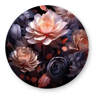MWW C1COAR551SRL4M 5 x 5 ft. Sublime Light Coral Outdoor Round Area Rug for Home Decor