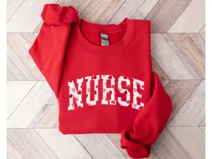 Nurse Sweatshirt - RN Registered Nurse Valentine Nursing Heart Crewneck Gift For Nurses