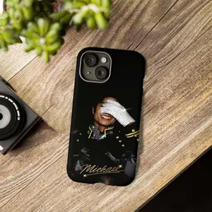 MC Thriller Phone Case, King of Pop Retro Aesthetic Cover, Vintage MJ Fan Art Case, Gift for Music Lovers iPhone Samsung Case - scs17478