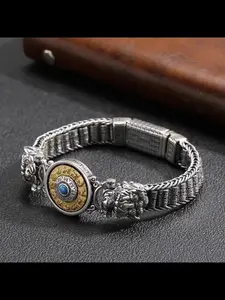 New China-Chic Exquisite Bracelet Bagua Pixiu Om Mani Padme Hum Retro and Old Fashionable Fashion Hegemonic Accessories