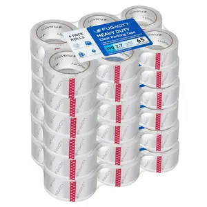 Clear Packing Tape Refills (36 Rolls),Duty for Moving Sealing, Moving Supplies,2.7 Mil Thick, 1.88 in Wide,65 Yards Per Roll,Total 2340 Yards