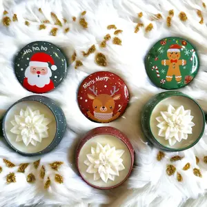 Christmas Trio - Festive Candle Decorations for Home
