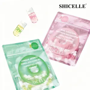 SHICELLE Gentle Cleansing Oil Travel Pack, 40pcs Small Bottles, On-the-Go Facial Cleanser for Dry & All Skin Types