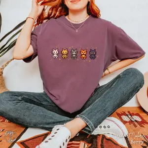 Stardew Cats Premium Tee, Comfort Colors Stardew Valley Pixel Art T-Shirt, Star Dew Videogame Gift, Kitty Pixelated Design TShirt Kawaii Top