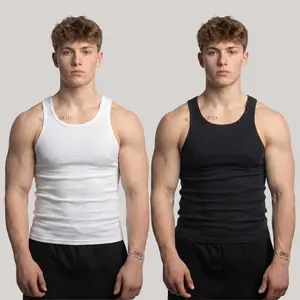 2-pack men’s tank tops, stylish breathable comfortable quick-dry sports fitness tank tops, casual solid color tops, men’s summer clothing, men’s undershirt tops,summerwins