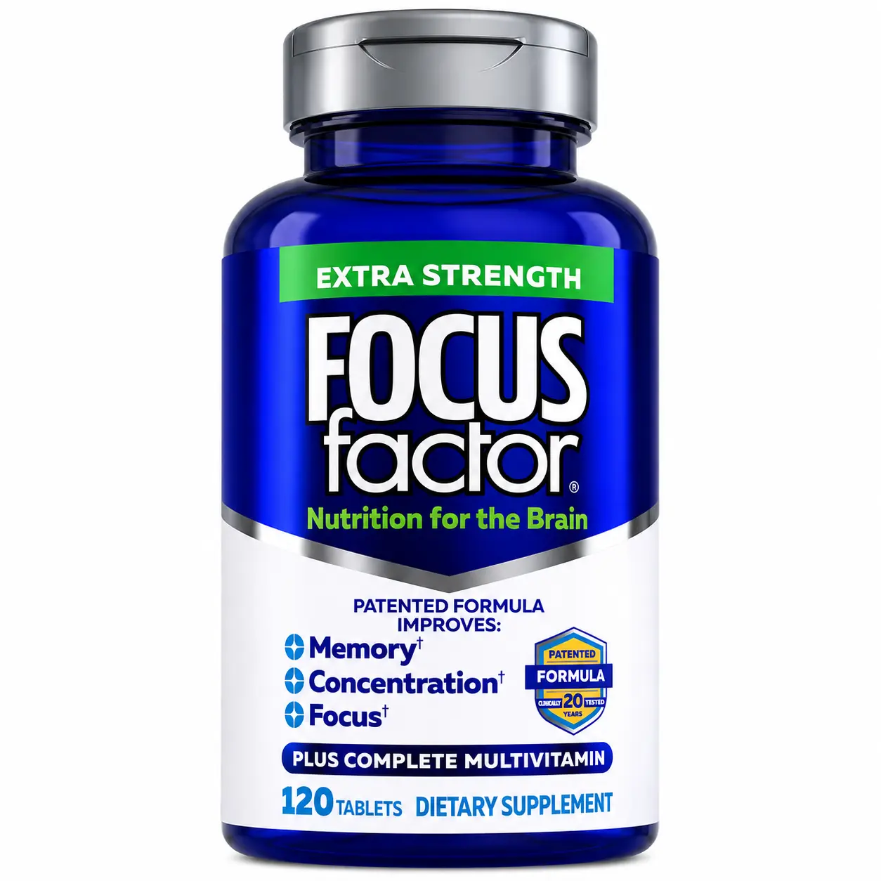 Focus Factor Adults Extra Strength- Brain Supplement for Memory - 120 Tablets Focus Factor Adults Extra Strength- Brain Supplement for Memory - 120 Tablets
