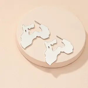 Africa  Shaped Fashion Earrings