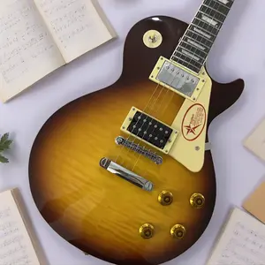 Sunset Gloss Guitar rosewood fingerboard H-H pickup flame maple top 22Frets