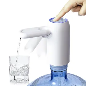 【US-based sellers】USB Water Bottle Pump - Foldable Portable Electric Drinking Water Dispenser with Double Pump for Faster Dispensing - Fits Universal 2-5 Gallon Bottles