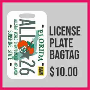 ASWC 2026 License Plate Bag Tag