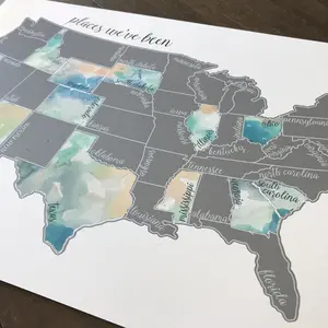 Dreamer - US Scratch Map