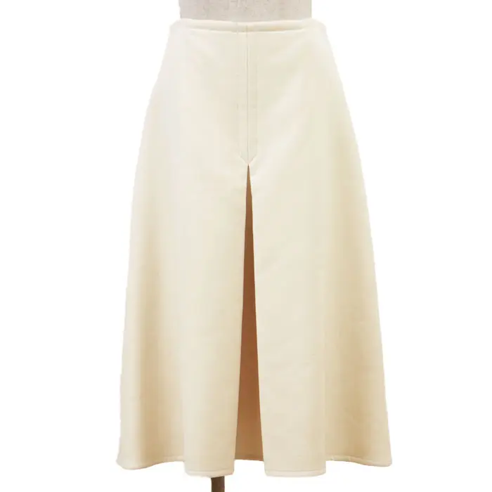 Pre-owned HERMÈS Wool Small Leather Goods Hermes Cashmere Blend Long Skirt