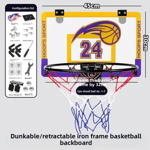 2022 mini hoop The best gift foldable basketball hoop shooting home indoor basketball hoop wall mounted silent ball basket, no punching