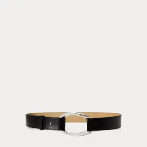 Polo Ralph Lauren - Stirrup-Buckle Wide Leather Belt Polo Ralph Lauren - Stirrup-Buckle Wide Leather Belt