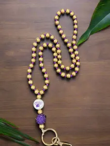 WCU Western Carolina University Catamounts Hand Beaded Lanyard