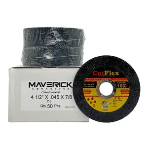 Renegade Products | Cut Off Wheel 4.5" X .045" x 7/8" Type 27 Depressed Center – 50 Pack | Long-Life Metal Cutting Wheels for Steel, Stainless, and Cast Iron