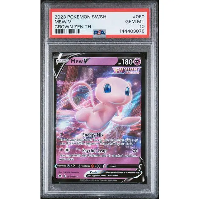 Mew V #60- [Graded PSA 10] SWSH: Crown Zenith (CRZ)