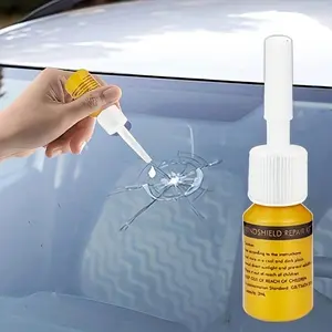 Glass Repair Kit with Nano Liquid for Filling Cracks, Chemical-Free ABS Material, Easy Application Auto Glass Repair Set