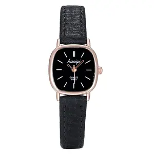 OIDEA Women's Slim Square Vintage Analog Quartz Wristwatch with Leather Band - Casual Dress Watches for Women summerwins,summerwins