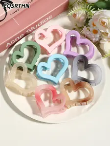 The "heart-stirring signal" in the 8pcs/4pcs hair accessory world! The heart-shaped clippers are both soothing and fair in color. The unique design bids farewell to monotony. Even if you have a lot of hair, you can still hold it firmly, making you the foc