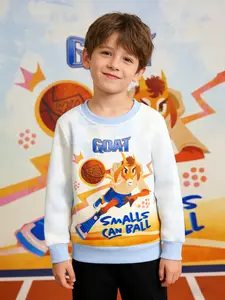 GOAT Movie Kids Cartoon Cool Sportswear Funny Sweatshirt, Goat Basketball Star Print Design, Unique Spring 2026 Outdoor Wear for Children