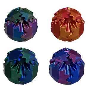 Mini 3D Printed Gear Ball - Multifunctional Transformable Stress and Anxiety Relief, Desktop Decoration, Perfect Gift