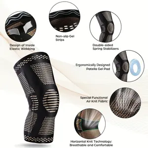 ARITAUM Knee Brace for Women & Men, Medical Knee Support with Patella Pad, Knee Compression Sleeve for Knee Pain, Meniscus Tear, ACL, Joint Pain, Runner, Workout - FSA/HSA Eligible