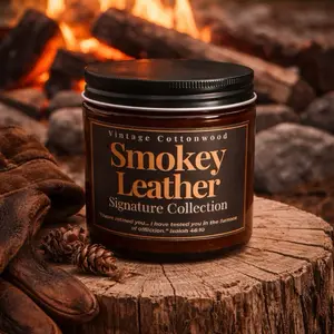 Smokey Leather | Luxury Woodsy Candle