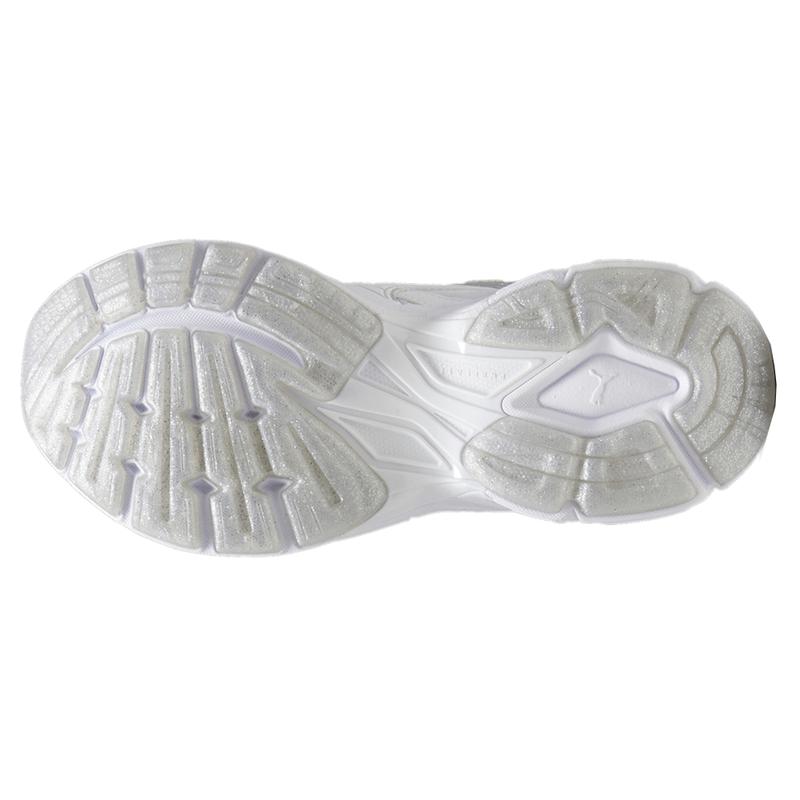 PUMA Womens Velophasis Jelly Glitter Lace Up Sneakers Shoes Casual - White