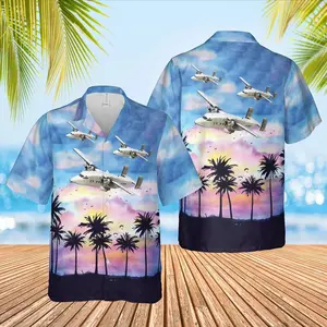US Army AC-119G K Shadow Stinger Hawaiian Shirt, Trendy Hawaiian Shirt for Men and Women, All over Print Hawaiian Perfect for Beach, Vacation, or Casual Summer Outfit