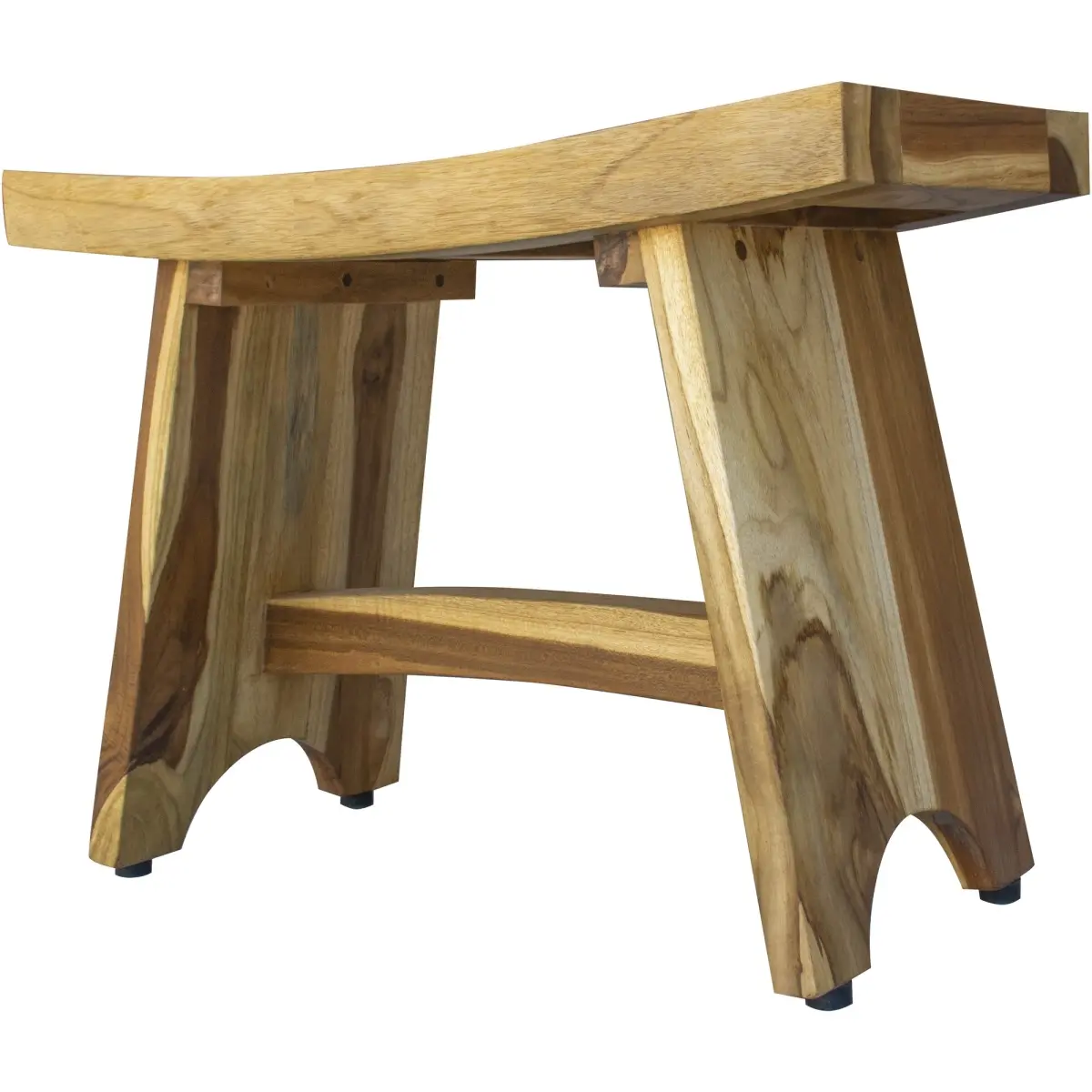 HomeRoots 376727 Contemporary Teak Outdoor Bench in Natural Finish