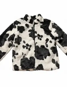 Cow Print Fleece Jacket