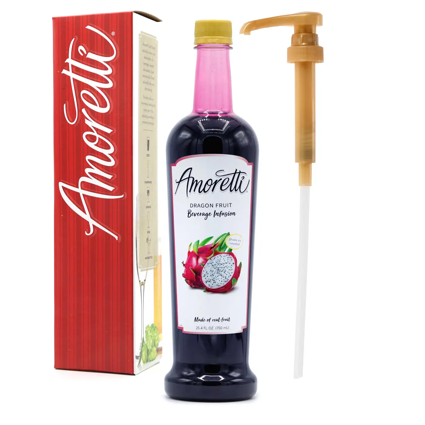 Dragon Fruit Beverage Infusion - 94 Servings – Real Fruit Drink Mix & Water Enhancer for Cocktails, Tea & More, Preservative-Free