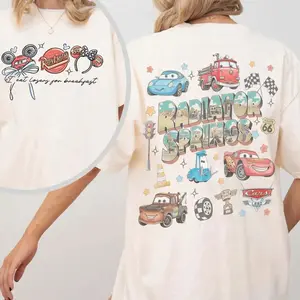 Retro Coquette Bows Cars Shirt, Welcome Radiator Springs Shirt, Cars Family Shirt, Magic Kingdom Tee 06M1O