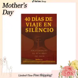 “40 Días de Viaje en Silencio”  Un camino de despertar espiritual.  40 días, 40 silencios, 40 encuentros con Dios y contigo mismo.  Christmas, Christmas gifts, suitable for giving to husband and wife.Mother's Day gift! Happy Mother's Day!