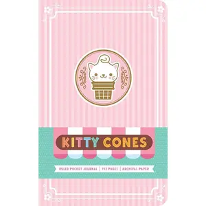 Kitty Cones Ruled Pocket Journal