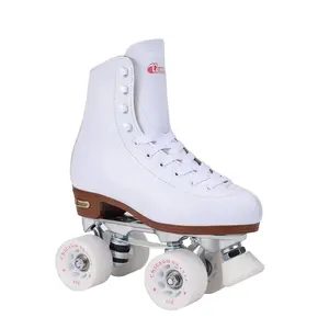 Women's Chicago Deluxe Leather Rink Skates 5 - White