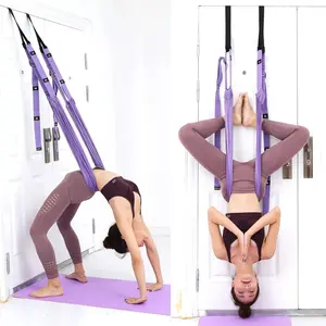 Professional Leg Stretcher Strap with Door Anchor Flexibility Trainer for Dance Aerial Yoga Ballet Stretching Exercise Backbend Assist Home Gym Equipment