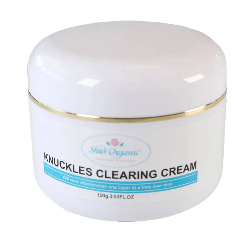Sha's Organic Skincare 100g Organic Knuckles Clearing Cream - Cruelty-Free, Chemical-Free, Hydrating with Aloe Vera, Sunflower, Green Tea, 24-Month Shelf Life, Evening Dark Spot Clarity, Dehydrated Skin Solutions, Suits All US Adults' Skin Types
