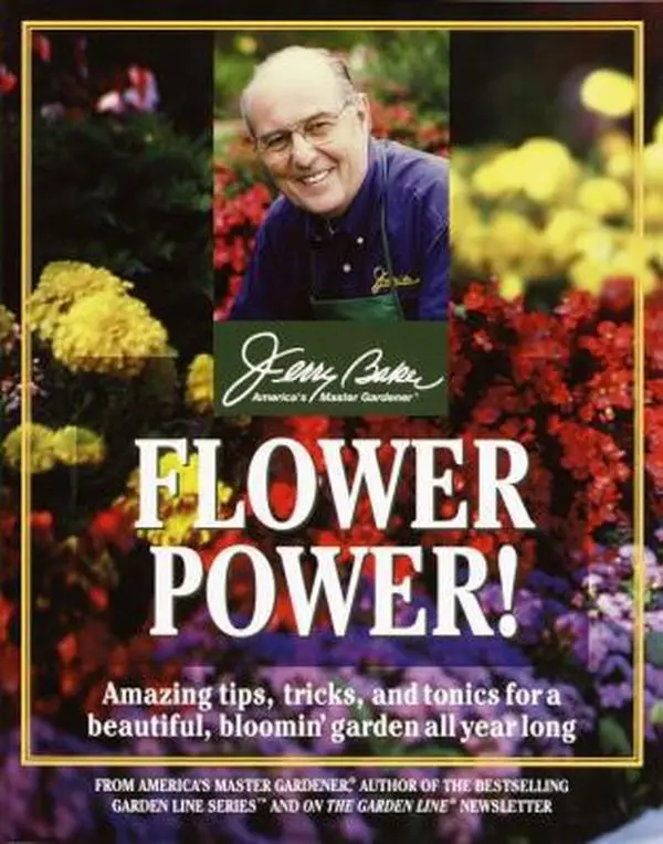 Used Softcover Book - Flower Power! by Jerry Baker (English, Like New, 368 Pages, 1.2 lbs) - Includes Garden Ideas for Garden Plants, Pest Control, Pruning, Soil Preparation Secrets & Plant Selection