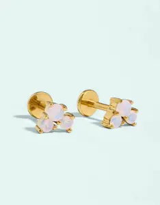 Bubbles Flat Back Stud Earrings