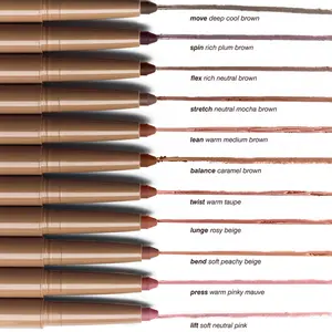 PAGE VINE Amazon Matte Double-Ended Silky Polypeptide Lip Liner Nude Lipstick for Foreign Trade