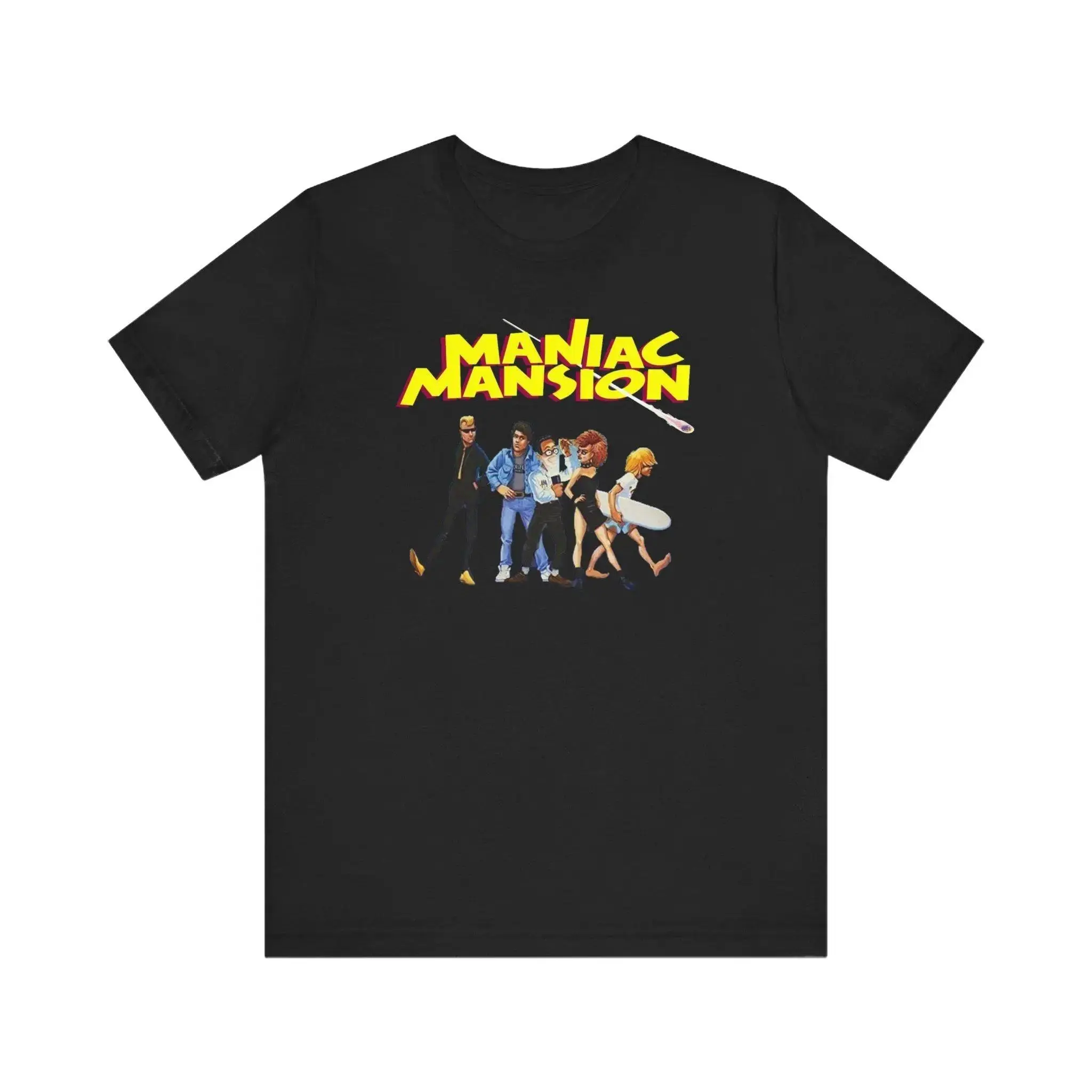 Maniac Mansion NES Pixel Art RetroUnisex Short Sleeve Tee T-Shirt