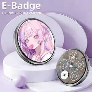 E-Badge Wallpaper Change, Long Battery Life, 600mah, Bluetooth-compatible Connection, Anime, Role Play, Color Support, Educational Game